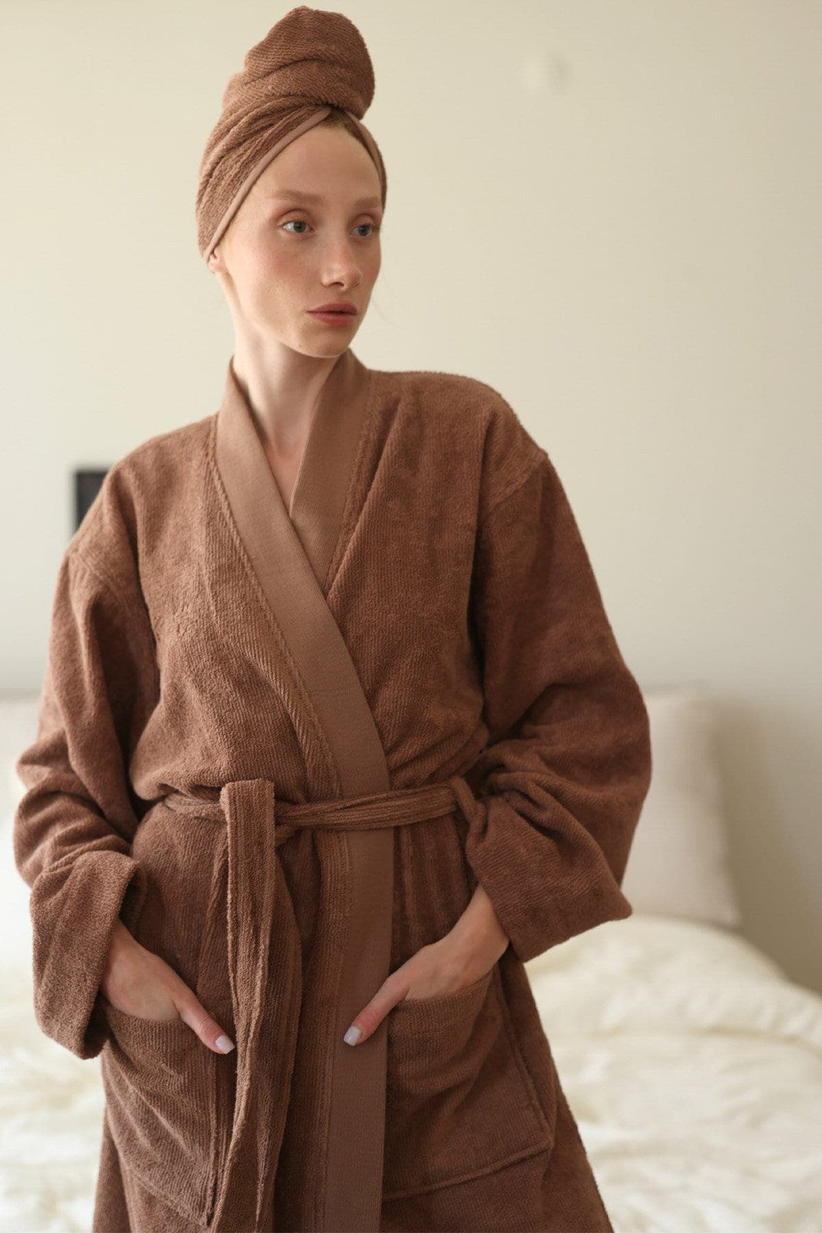 Peignoir Soleil Femme — Chocolat