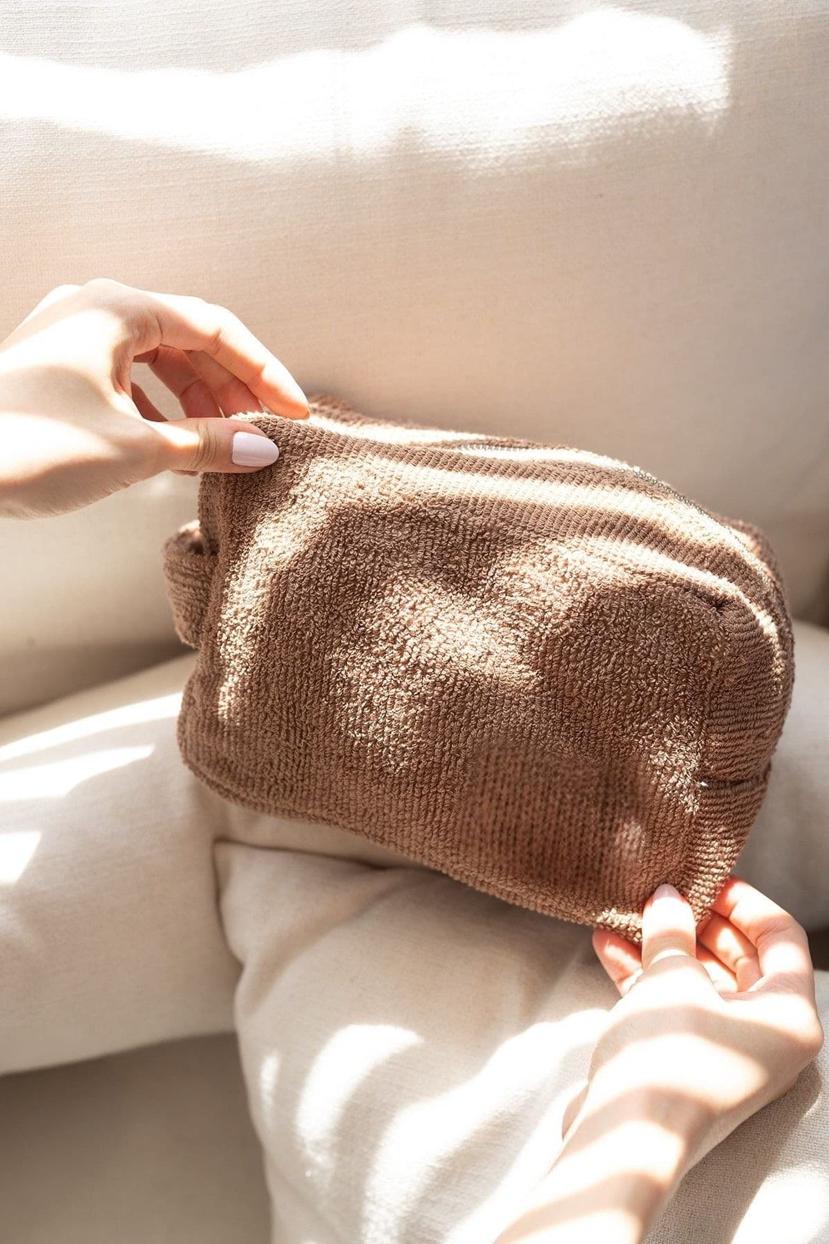 Trousse de toilette Soleil — Chocolat