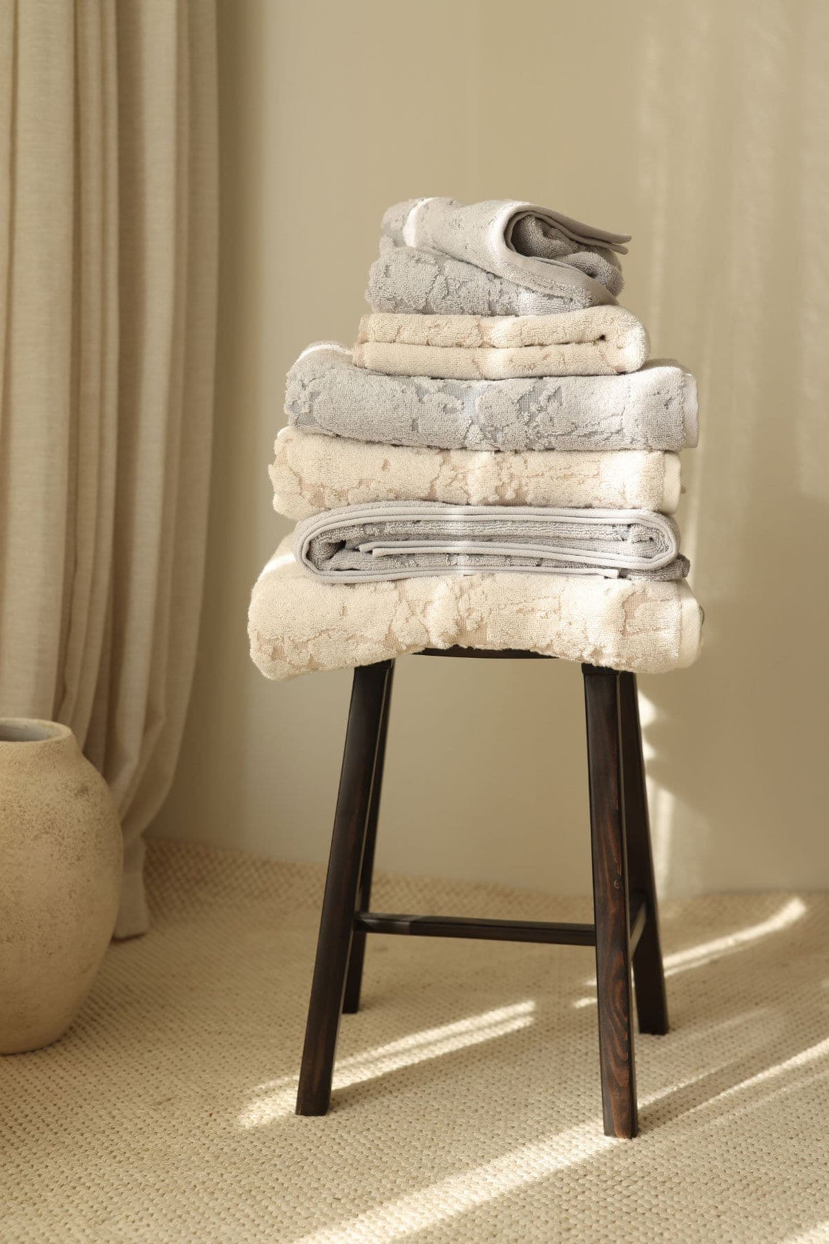 Serviette de bain Marbre — Gris