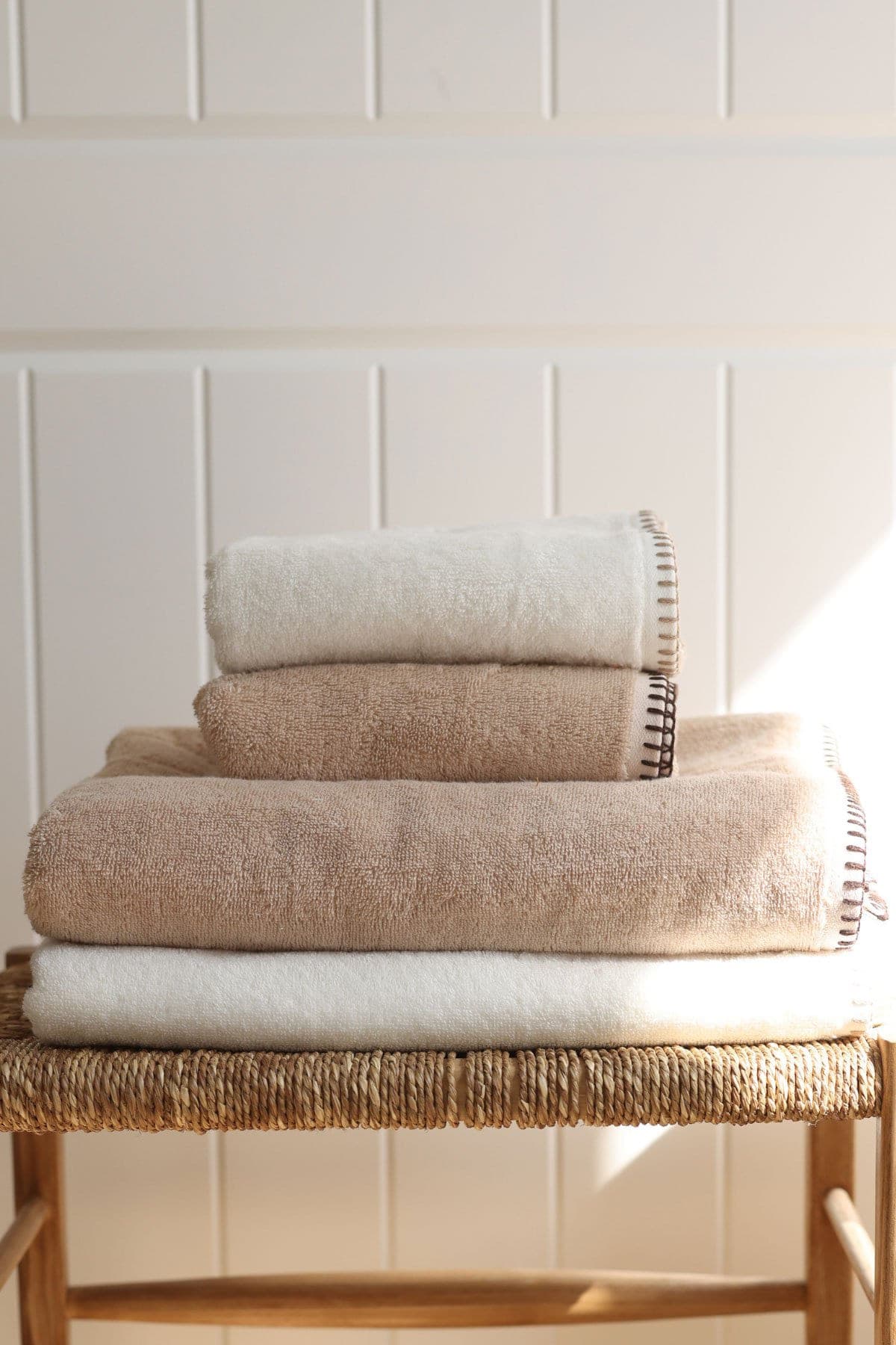 Serviette de bain Shine — Écru