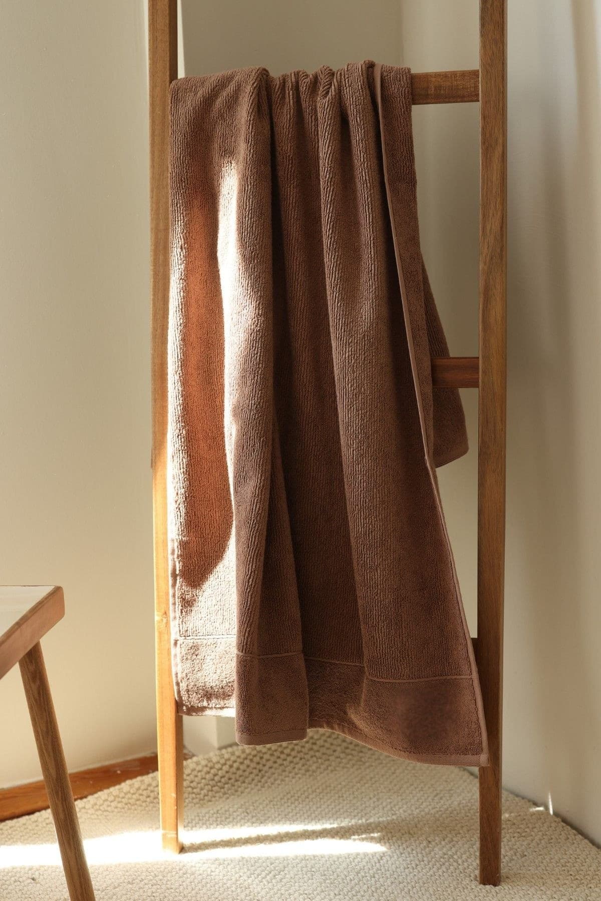 Serviette de bain Soleil — Chocolat