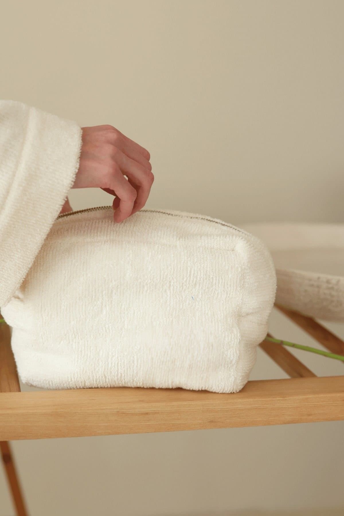 Trousse de toilette Soleil — Écru